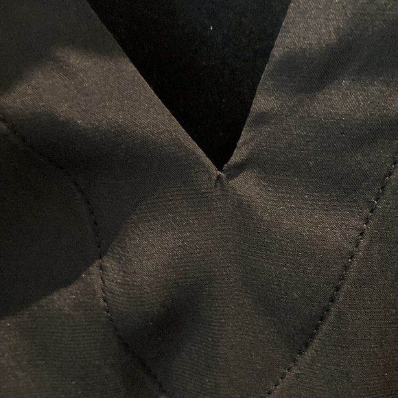 PAROSH navy blue silky dress size small - Picture 7 of 10